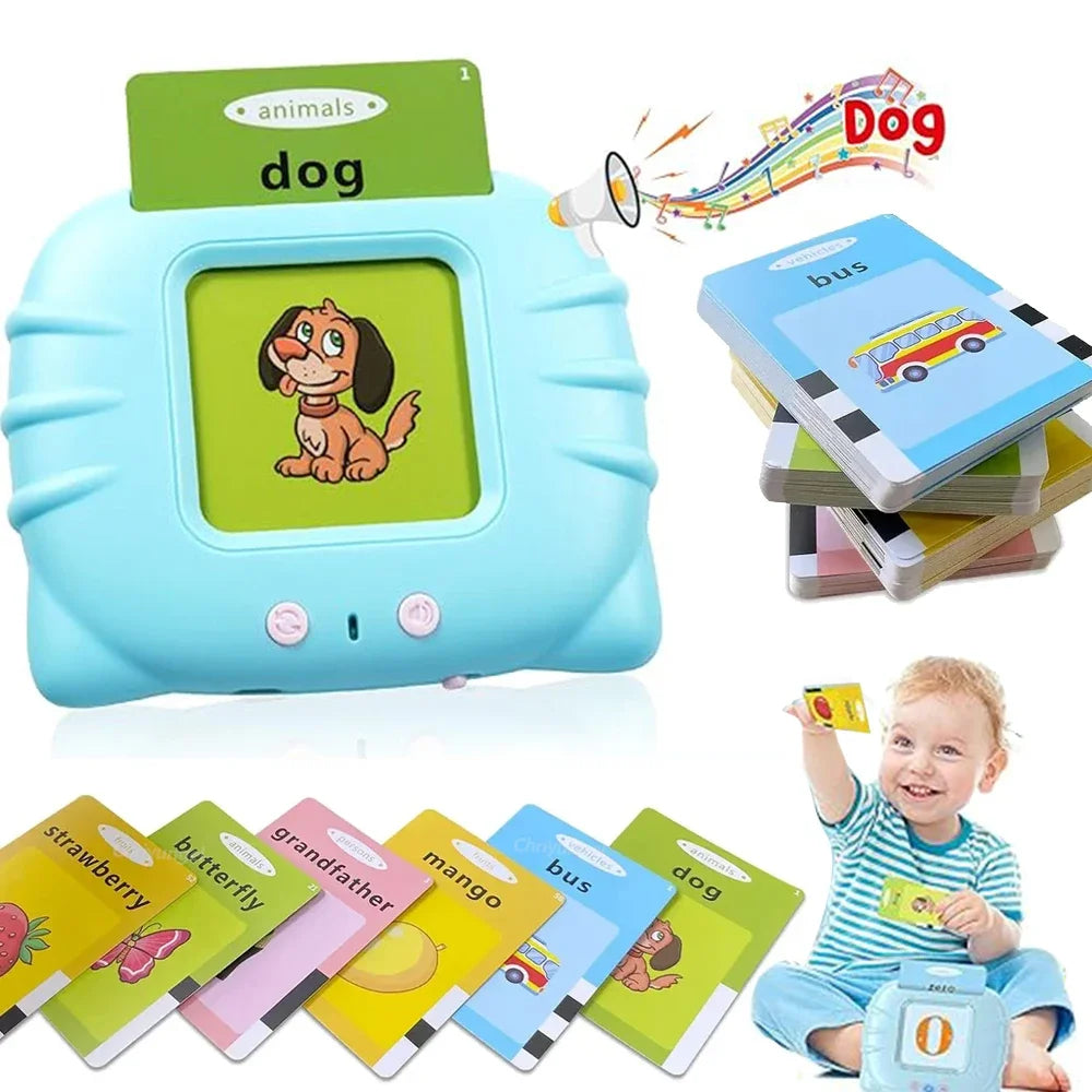 Talking Flash Card Learning Toys, Electronic Audio Book Machine for Kids - LittleOzKid