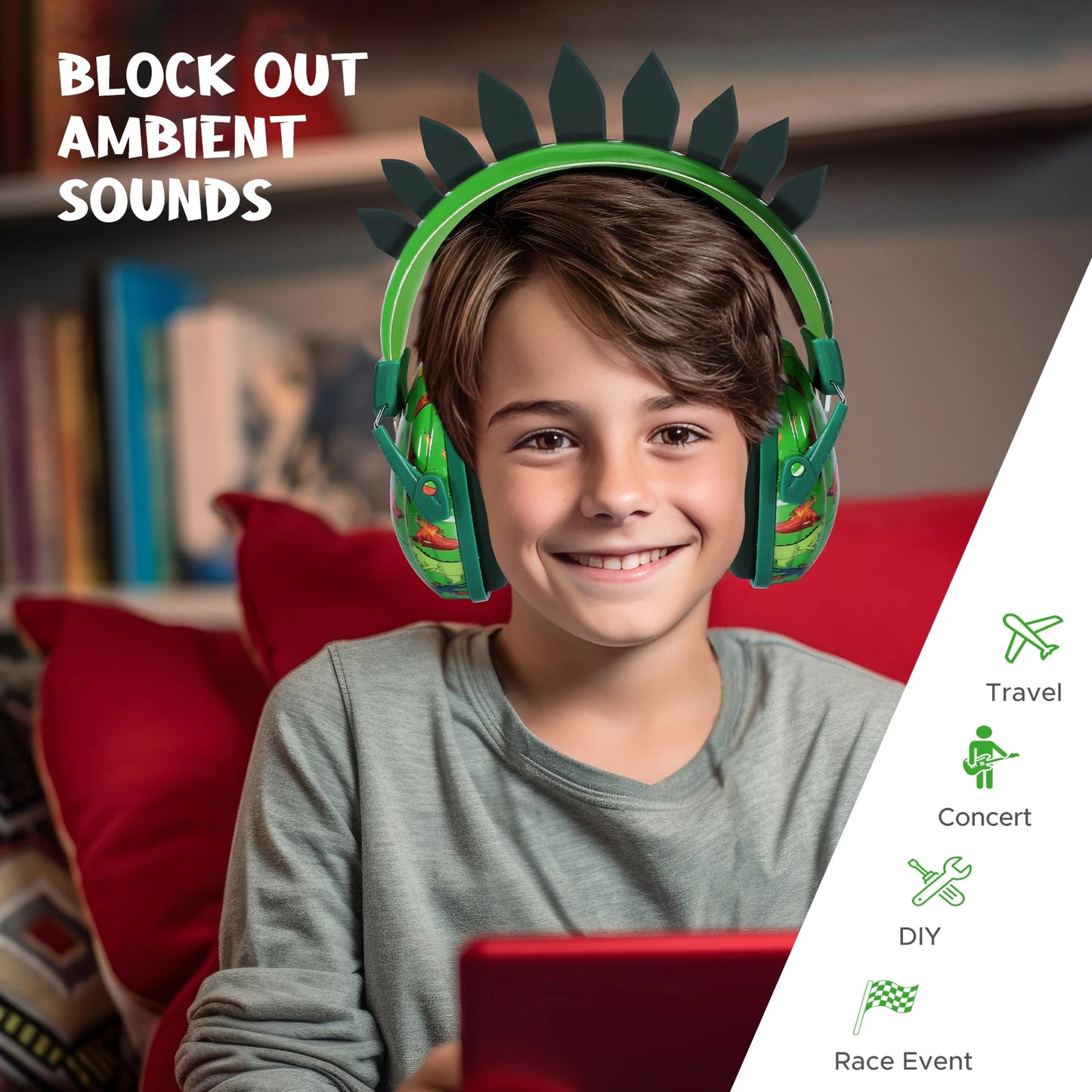 Kids Noise Cancelling Headphones, Sensory Ear Protection Sound Proof Earmuffs