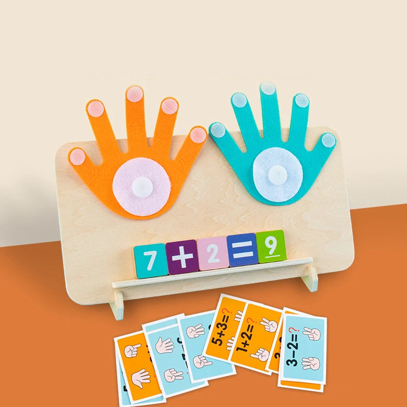 Montessori High Five Math Toy, Counting Early Learning Educational Toys