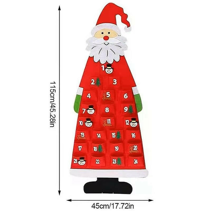 Montessori Felt Christmas Tree Calendar - LittleOzKid