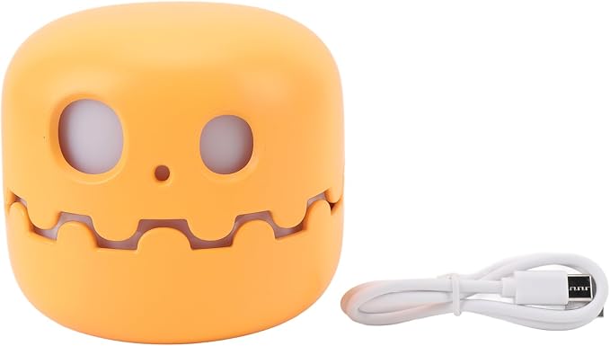 Pumpkin Night Light Funny Halloween Stepless Dimming Eye Timing Sleeping Night Light