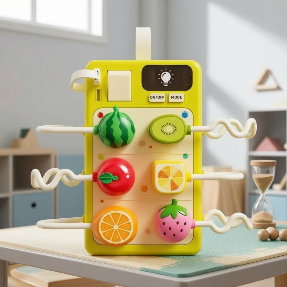 Montessori Sensory Busy Board Plug Toy for Fine Motor Skills