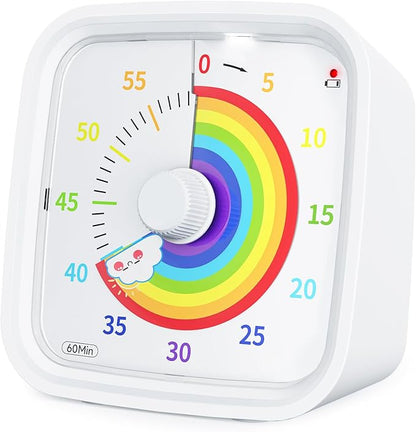 Visual Timer 60-Minute Countdown for Kids & Adults