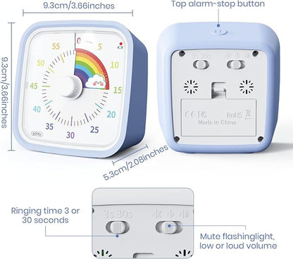 Visual Timer 60-Minute Countdown for Kids & Adults