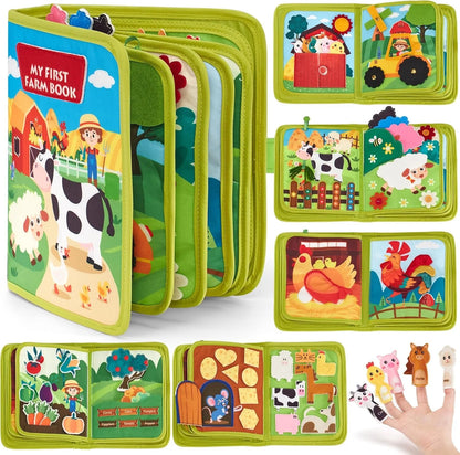 My First farm Quiet Felt Busy Book, Early Education Sensory Toy