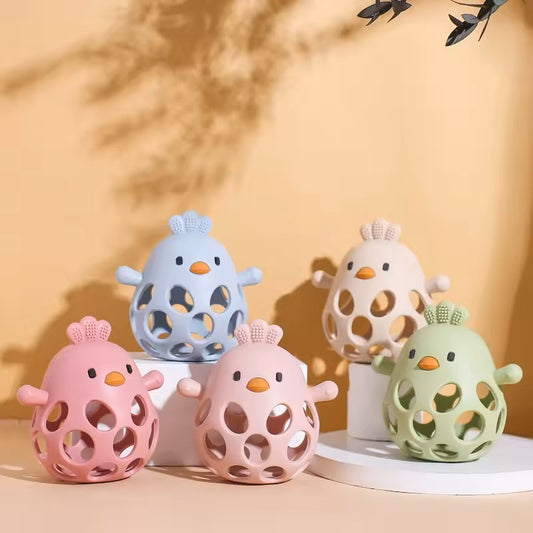 Baby Silicone Teether Toy, Chewing Training