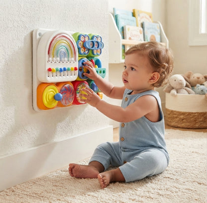 Sensory Baby Activity Board for Fine Motor Skills & Hands-On Play