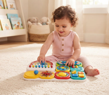 Sensory Baby Activity Board for Fine Motor Skills & Hands-On Play