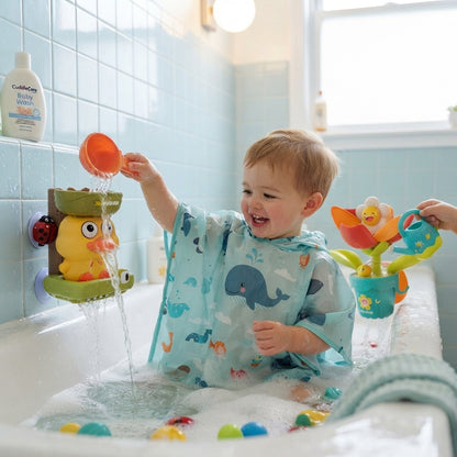 Baby Bath Toy Waterwheel Duck Flower Water Spray Shower Toy for Kids