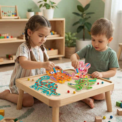 Montessori Magnetic Track Maze