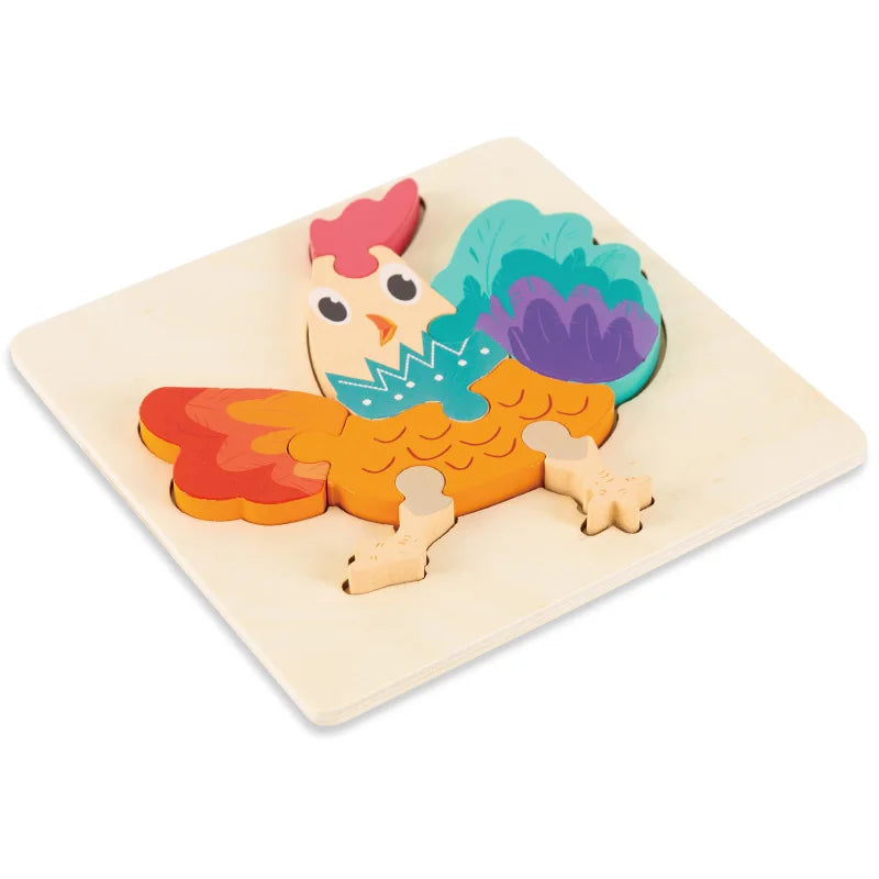 High Quality Baby 3D Wooden Educational Cartoon Puzzle (Get 4 for $64)