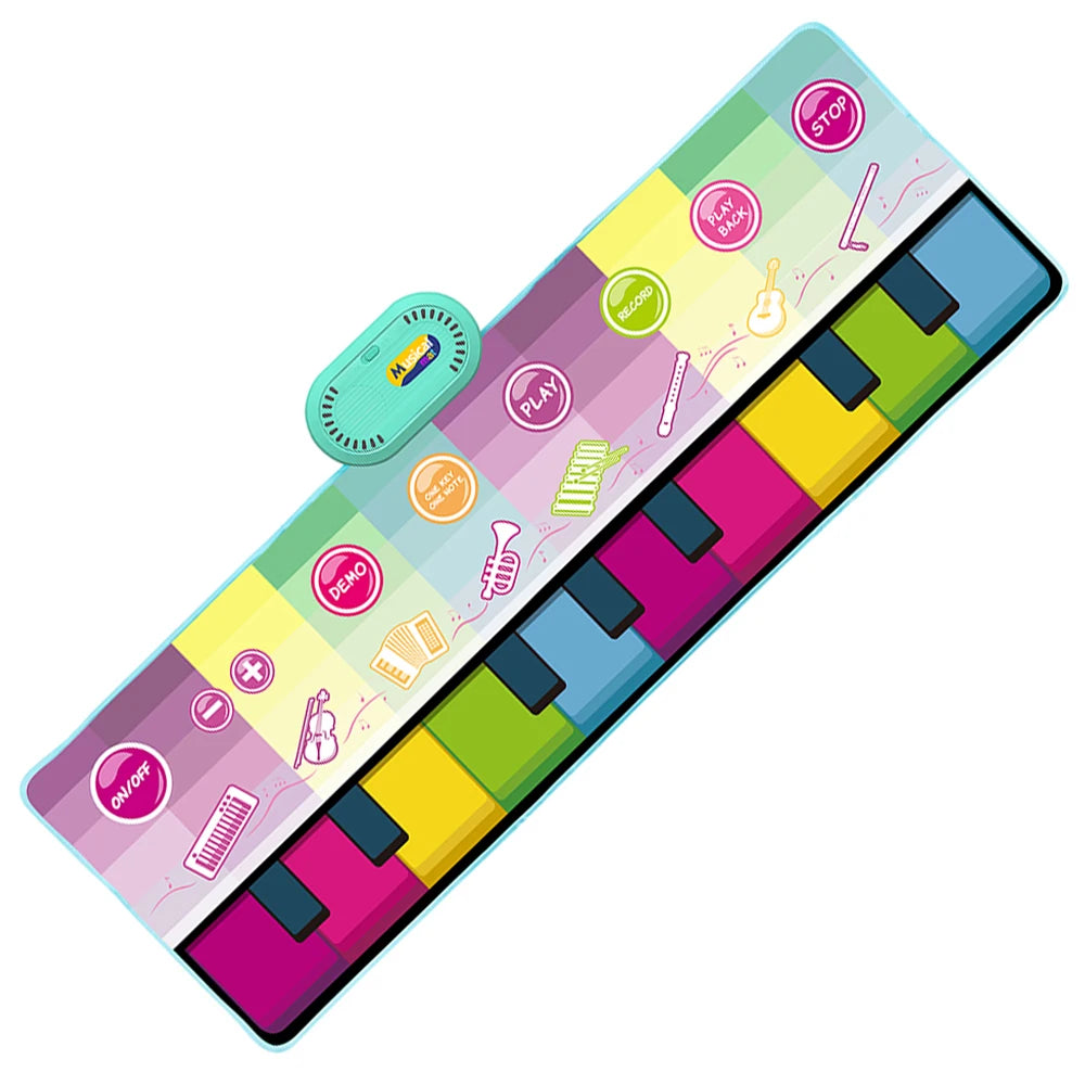 Foldable Musical Piano Mat, Keyboard Dance Mat for Kids & Toddlers