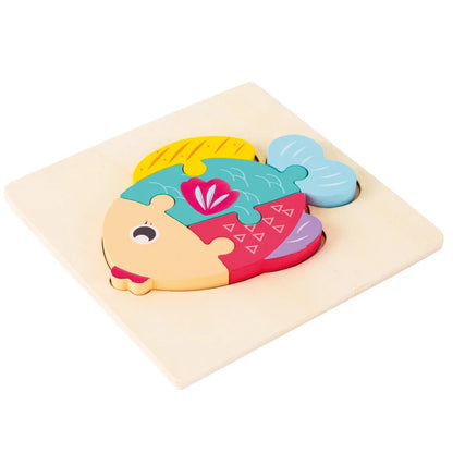 High Quality Baby 3D Wooden Educational Cartoon Puzzle (Get 4 for $64)