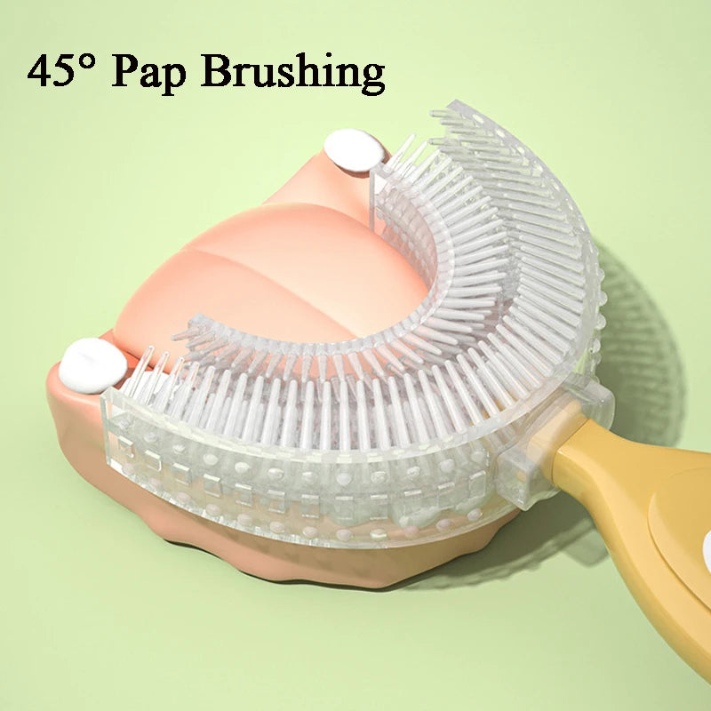 360° U-Shaped Silicone Training Toothbrush for Kids