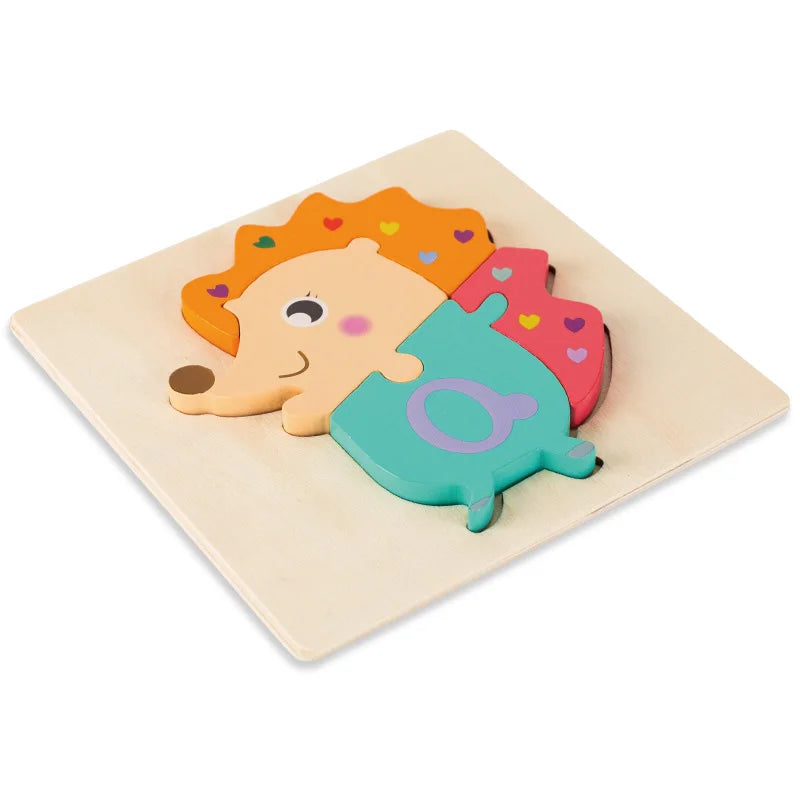 High Quality Baby 3D Wooden Educational Cartoon Puzzle (Get 4 for $64)