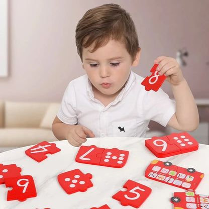 Montessori Number Matching Puzzle Math Educational  Toy