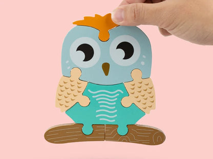 High Quality Baby 3D Wooden Educational Cartoon Puzzle (Get 4 for $64)
