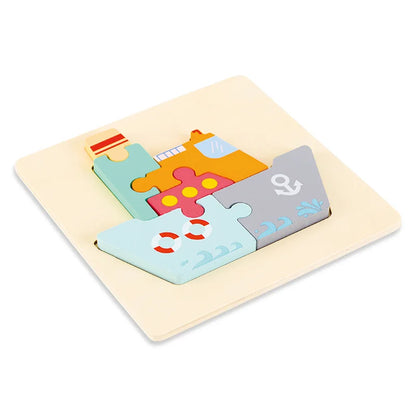 High Quality Baby 3D Wooden Educational Cartoon Puzzle (Get 4 for $64)