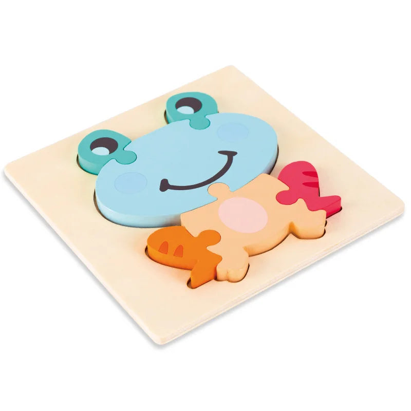 High Quality Baby 3D Wooden Educational Cartoon Puzzle (Get 4 for $64)