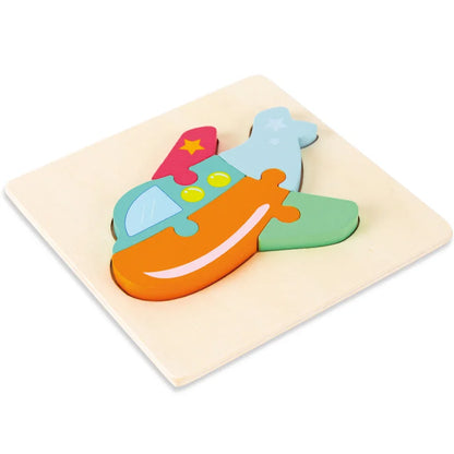 High Quality Baby 3D Wooden Educational Cartoon Puzzle (Get 4 for $64)