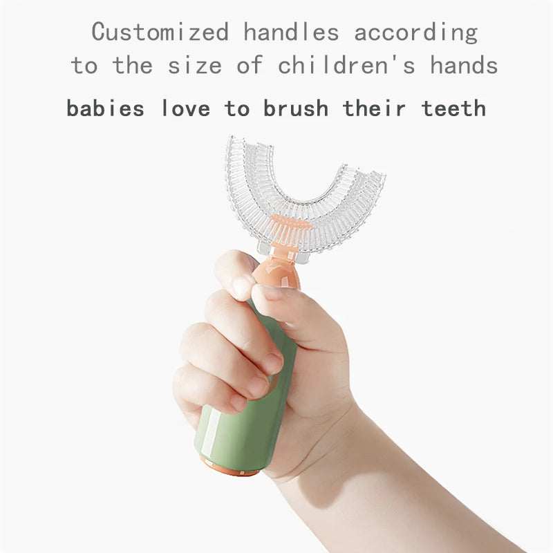 U-shaped Silicone Toothbrush for Children 1-12 Years
