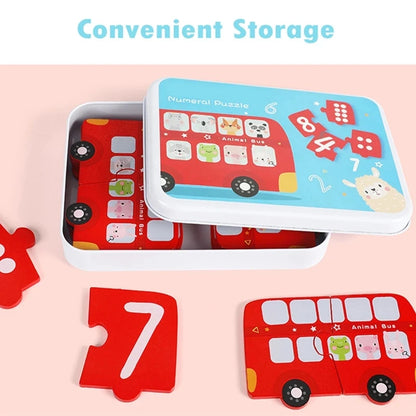 Montessori Number Matching Puzzle Math Educational  Toy