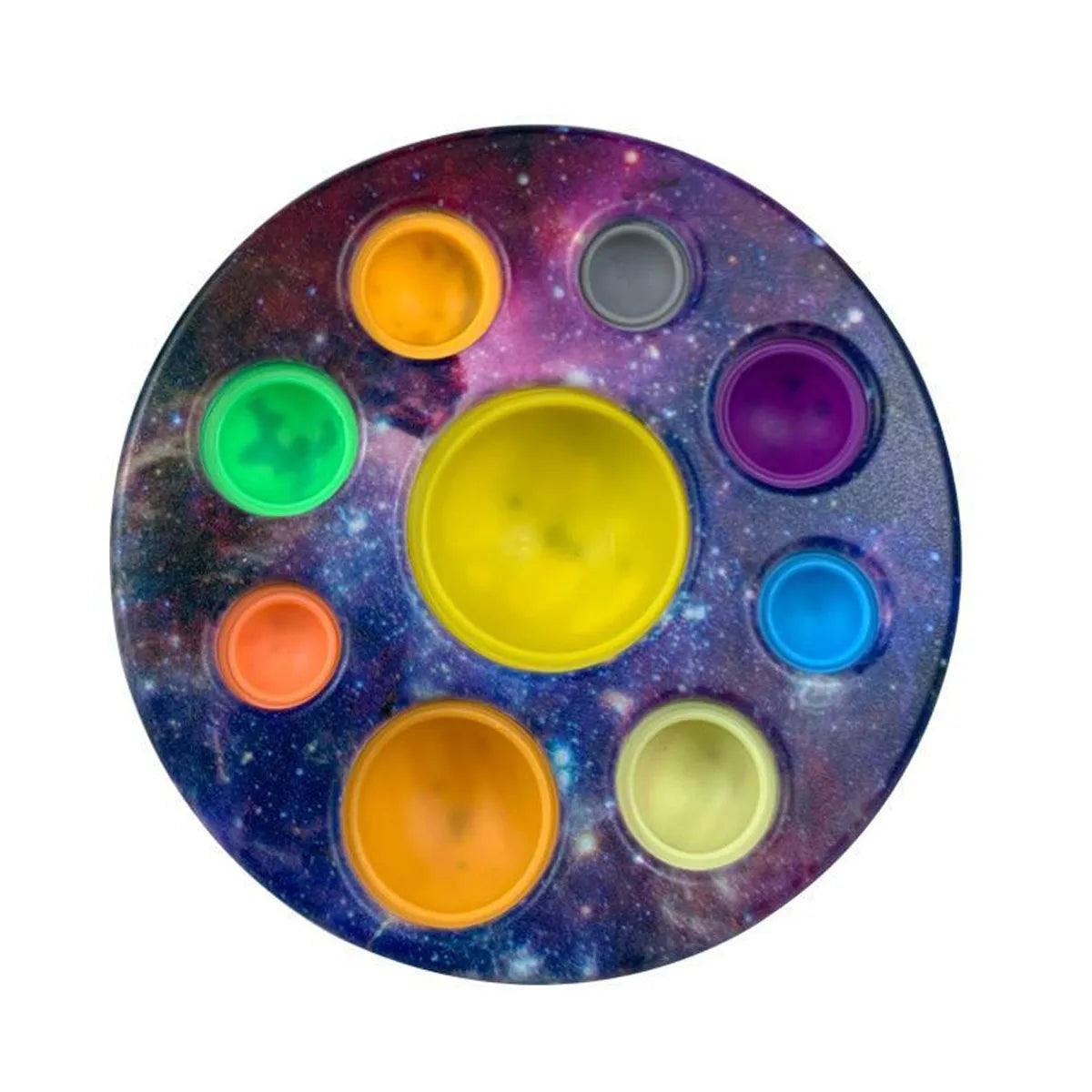 Montessori Eight Planet Push Bubble Fidget Toys, Sensory Stress Relief for Kids