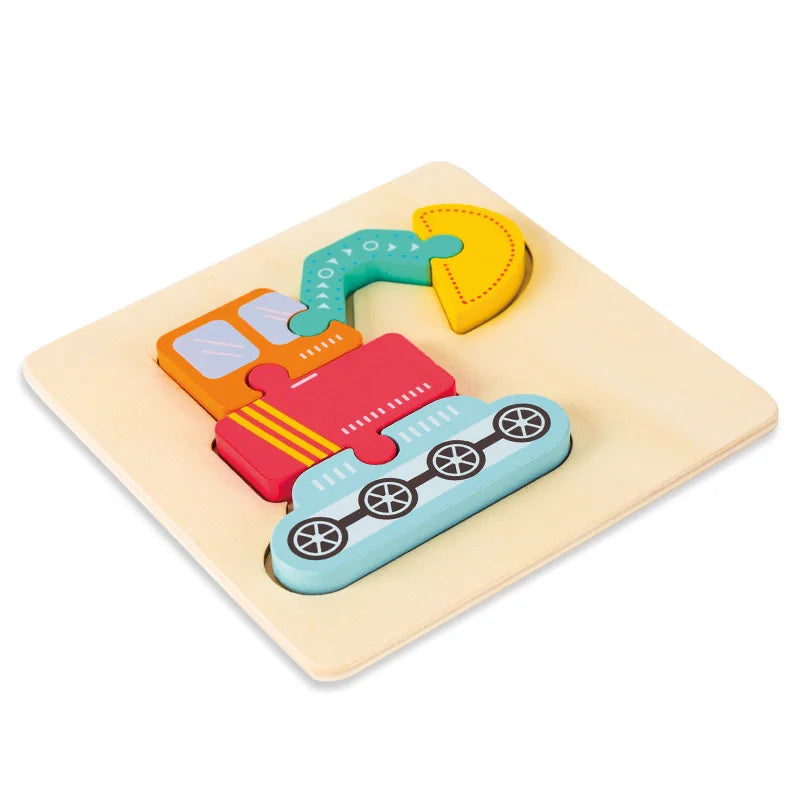 High Quality Baby 3D Wooden Educational Cartoon Puzzle (Get 4 for $64)