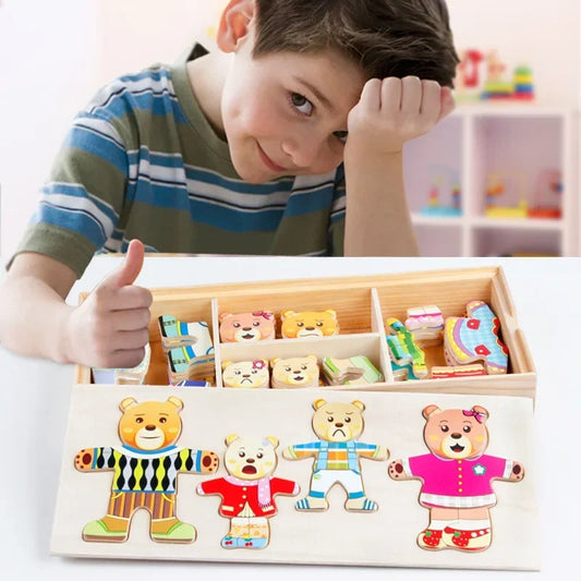 Montessori Changing Clothes Board - LittleOzKid