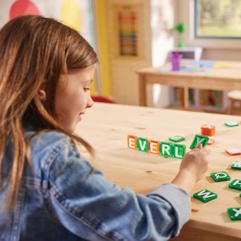Mini Magnetic Tiles Letters Toys, Alphabet Learning & Spelling Building Blocks