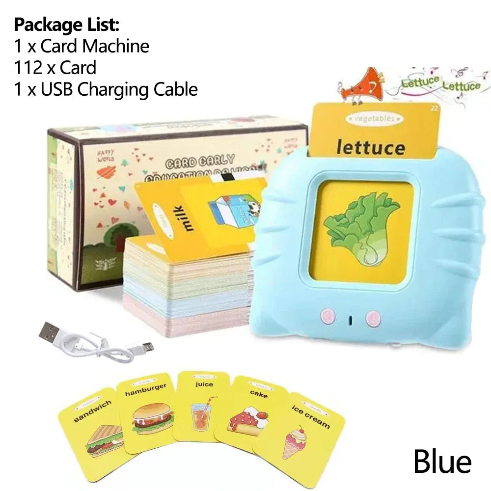 Talking Flash Card Learning Toys, Electronic Audio Book Machine for Kids - LittleOzKid