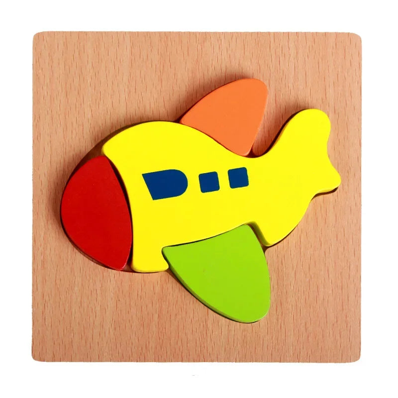 Toddlers 3D Wooden Animal Jigsaw Puzzle (Get 6 for $59)