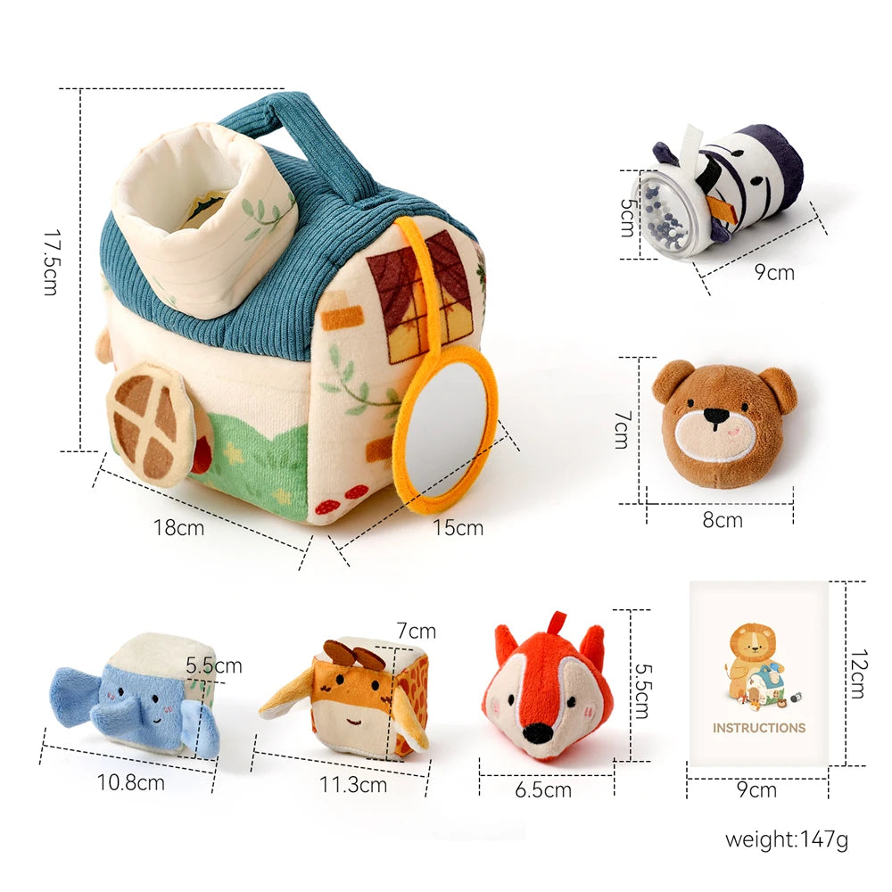 Baby Montessori Farm Animals Music Sensory Box – Finger Precision & Touch Development