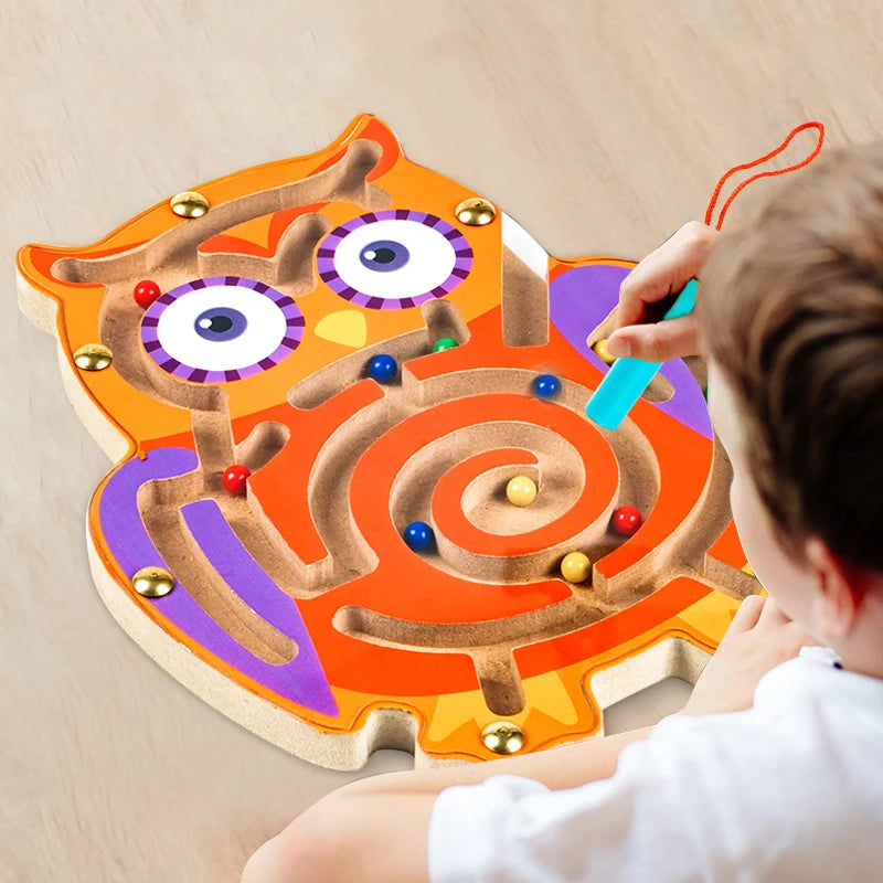 Montessori Magnetic Track Maze