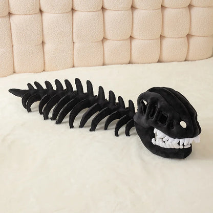 75/115cm Cozy Dinosaur Skeleton Head Costume Plush Toy