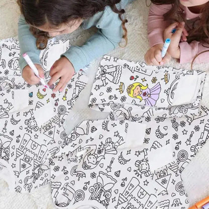 DIY Color-Your-Own Kids Pajama Set, 2-Piece Coloring Kit