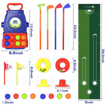 Golf Set Kids Mini Clubs, Outdoor Paly Toy for Toddlers