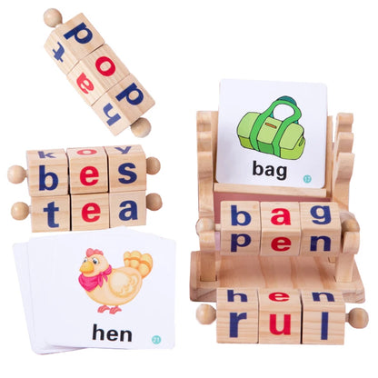 Montessori Wooden Spelling Toy – Letter Learning & Fine Motor Skills Game
