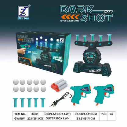 Glow in The Dark Floating Target Game Practice Kids Shooting Toy Gun Set