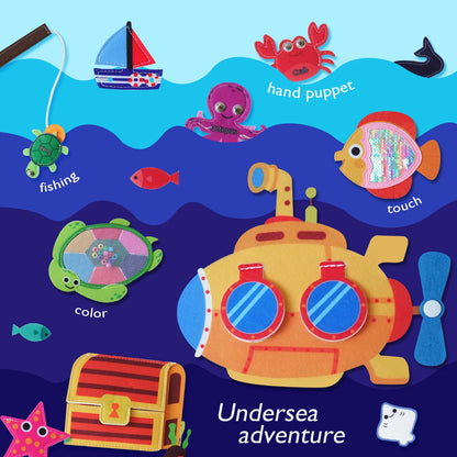 20 in 1 Montessori Ocean Busy Felt Quiet Book