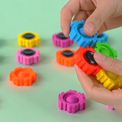 Push and Pop Gear Spinner Sensory Stress Relief  Toy