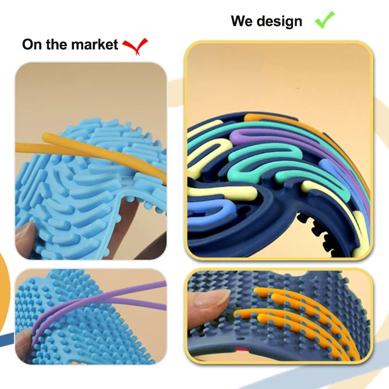 Fidget Tree Collapsible Christmas Tree Sensory Fidget Toy Silicone 3D Shape Jigsaw Puzzle Boar
