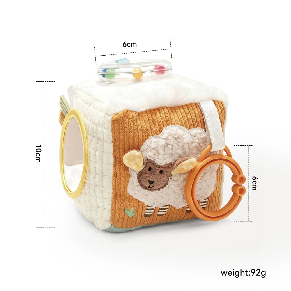 Montessori Sensory Magic Tissue Box for Infants 0-12m, Great for Fine Motor & Early Learning