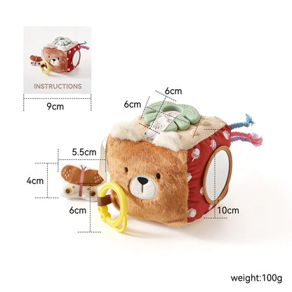Montessori Sensory Magic Tissue Box for Infants 0-12m, Great for Fine Motor & Early Learning