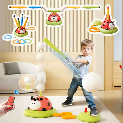4 in 1 Ladybug Exercise Machine, Sport Indoor & Outdoor Entertainment Kids Game, Educational Toy