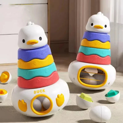Montessori Duck Stacking Toy – Tumbler & Sorting Game for Babies and Toddlers
