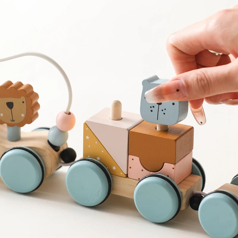 Baby Wooden planet, Activity Space Rocket Interactive Toy for Kids - LittleOzKid