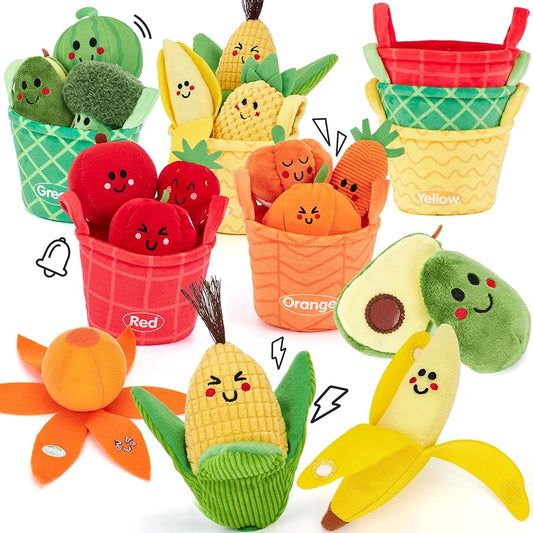 My First Montessori Fruit & Veggie Sensory Set, Color Sortiny Toy