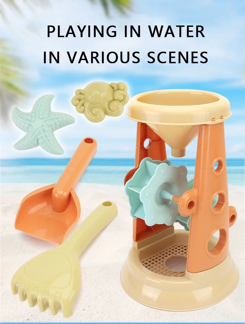 5 to 15 Piece Beach Bucket Play Set Kids Toy with Shovel Sand Moulds, Truck - LittleOzKid