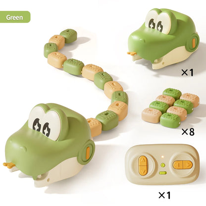 Electric Remote Control Magnetic Snake Car Greedy Bean Chasing Game Toy